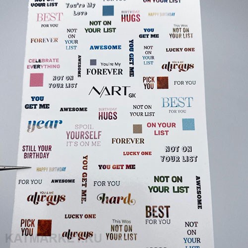 Nartex Слайдер на прозрачной пленке 88 61289088