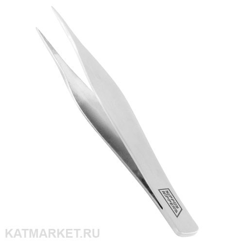 Nippon Nippers Пинцет для кожи T-06 острый край с насечкой, широкий, длина 95мм 40521006