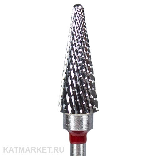 Кристалл Твердосплавная фреза 12160 конус красный, для левшей 70512160