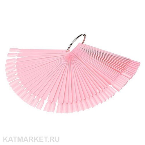 Палитра Веер Квадрат на 50 ноготков, розовая 60806004