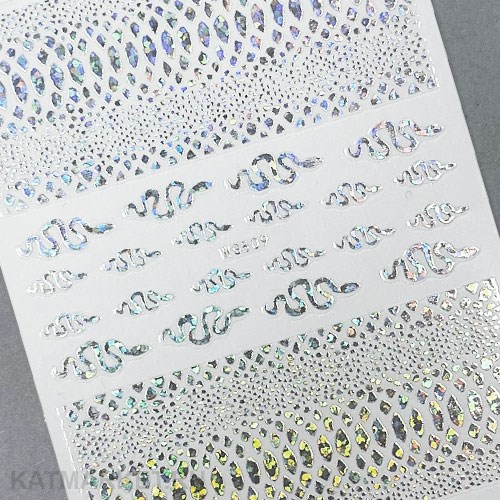 Фольгированные Наклейки PopFinger серия WG 809 серебро 61212042