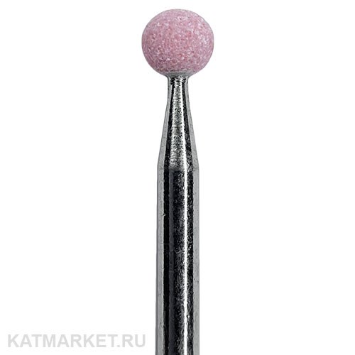 Divinail Корундовая фреза шар 4мм, розовый 70003302