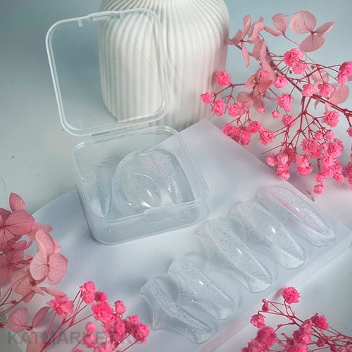 Валики для ламинирования ресниц, короны с блестками, 5 пар 81001407