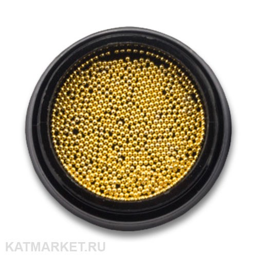 Металлические Бульонки в баночке, золото 1мм 61302002