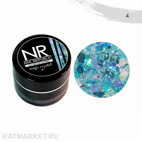 NR 7г Magic Crystal 04 Гель-краска с блестками 11745004