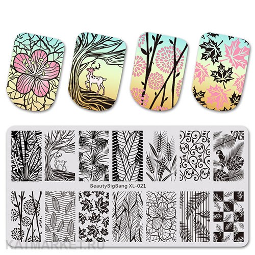 BeautyBigBang Пластина для стемпинга XL 021 60506021