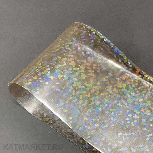 Фольга Голография 50см, Прозрачная 02 61502009