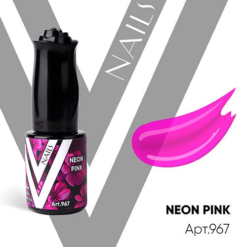 Vogue 10мл 967 Neon Pink Гель-лак витраж 11934967