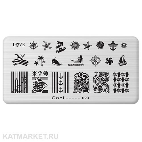 Cooi Пластина для стемпинга 23 60510011