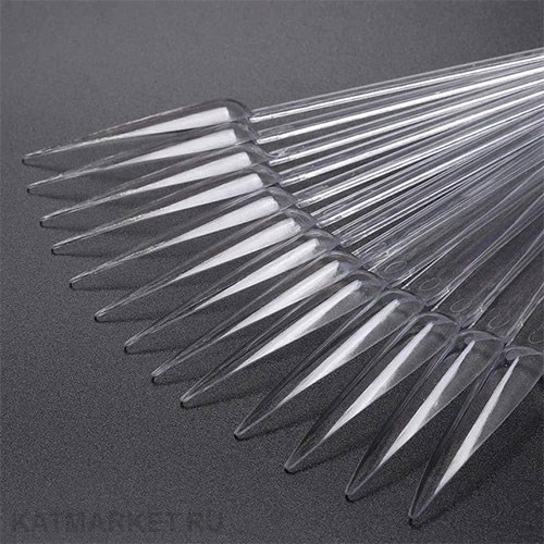 Палитра Веер Стилеты на кольце 50шт, прозрачная 60806033