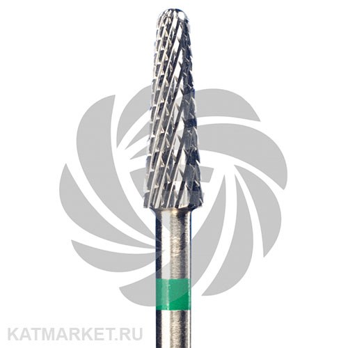 ООО "Фреза" Твердосплавная фреза с крупной крестообразной нарезкой 406802 зеленая 70801304
