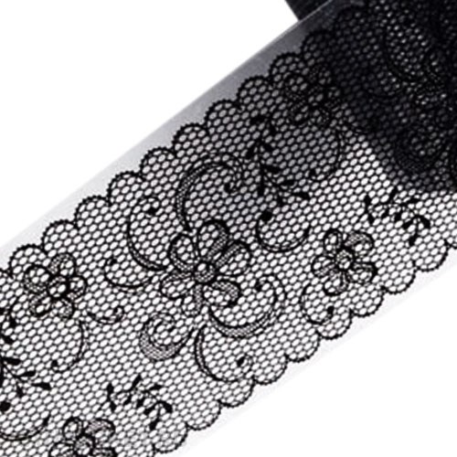 Фольга 50см Черное Кружево 16 61508016