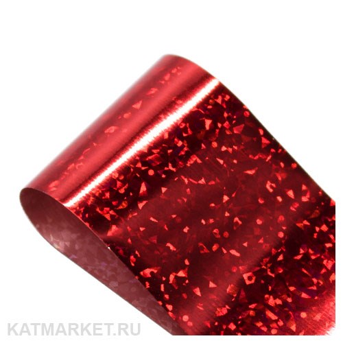 Фольга 50см Звездное Небо, красная 61506002