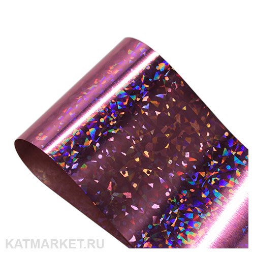 Фольга 50см Звездное Небо, розовая 61506005