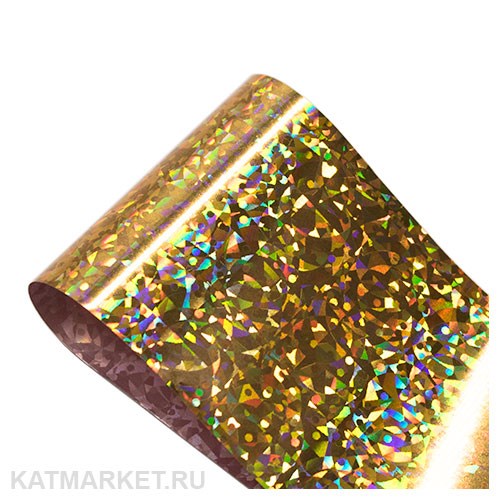 Фольга 50см Звездное Небо, светлое золото 61506008