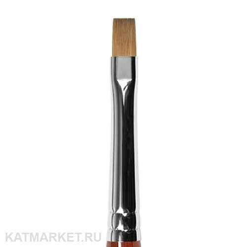 Roubloff GK23R Кисть плоская для геля из волоса колонка #7 61104037