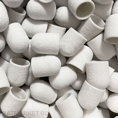 Colorcaps Колпачок для педикюра White 10мм, 240 грит 70220125