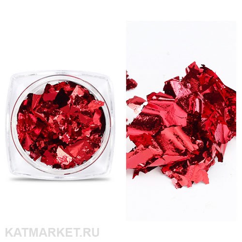 Поталь в баночке, красная 61003011