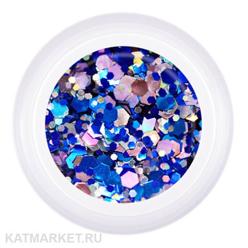 PN 5г Glanz Nixie Гель для дизайна синий микс 10946004