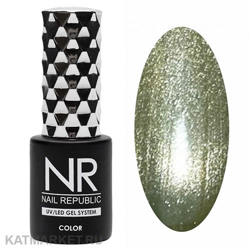 NR 10мл Cat 64 Кошачий Глаз 5D Бледно-зеленый 11719064