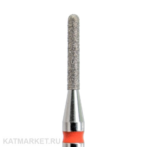 КМИЗ Алмазная фреза 117951 цилиндр скругленный 1,2мм красный 856.104.141.080.012 70119112
