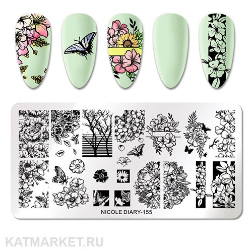 Nicole Diary Пластина для стемпинга 155 60502155