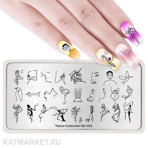 Nicole Diary Пластина для стемпинга Tattoo Collection 03 60502513