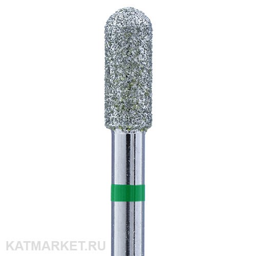 Владмива Фреза алмазная, цилиндр скругленный 3,3 мм, зеленый 806.104.141.534.033 70613333