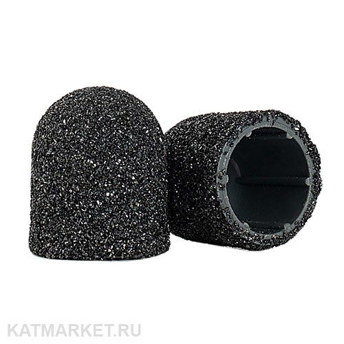 Divinail Колпачок черный на пластиковой основе, 60 грит 13мм 70210311