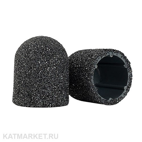 Divinail Колпачок черный на пластиковой основе, 80 грит 13мм 70210312