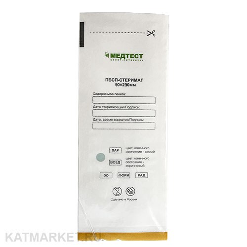 Медтест 90х230 Пакет для стерилизации 100шт, белые 60403064