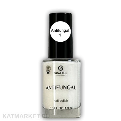 Grattol 9мл Antifungal 01 Лак для ногтей без лампы 10634101
