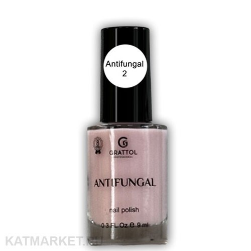 Grattol 9мл Antifungal 02 Лак для ногтей без лампы 10634102