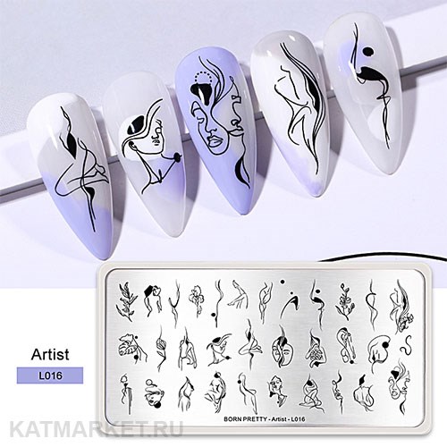 BornPretty Пластина для стемпинга Artist L016 60501036