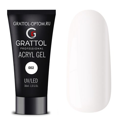 Grattol 30мл 02 Акри-гель Белый 10601802