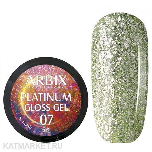 Arbix 5г 07 Platinum Gloss гель для дизайна 11220007