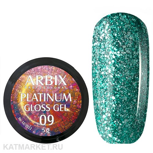 Arbix 5г 09 Platinum Gloss гель для дизайна 11220009