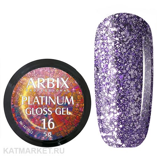 Arbix 5г 16 Platinum Gloss гель для дизайна 11220016