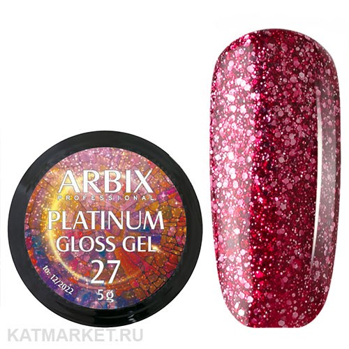 Arbix 5г 27 Platinum Gloss гель для дизайна 11220027