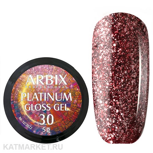 Arbix 5г 30 Platinum Gloss гель для дизайна 11220030