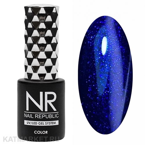 NR 10мл Гель-лак 396 Мерцающий глубокий синий 11708396