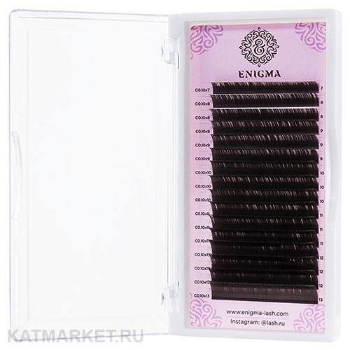 Enigma Ресницы цвет Мокка 0,07/L/8 mm (16 линий) 81107202