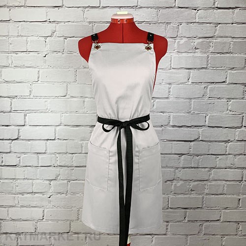 Фартук безразмерный, белый 60415109