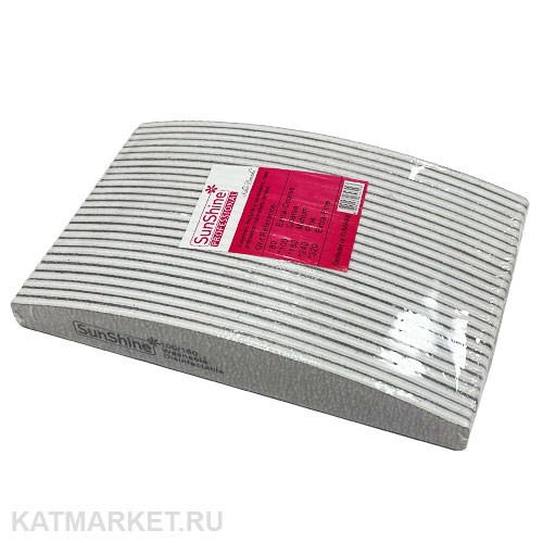 Пилка SunShine Луна 100/180 серая, блок 25шт 60607501