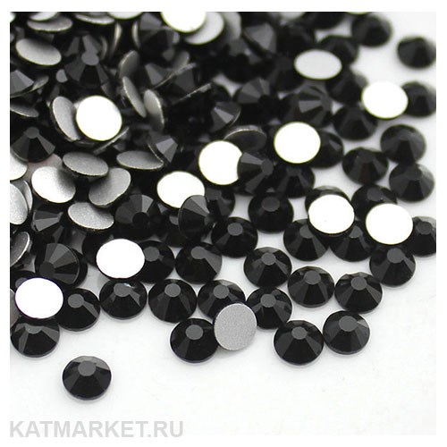 Стразы стекло, Черные ss6(1.9мм) 1440шт 61305084