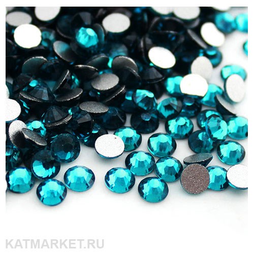 Стразы стекло, Голубой малахит ss6(1.9мм) 200шт 61305354