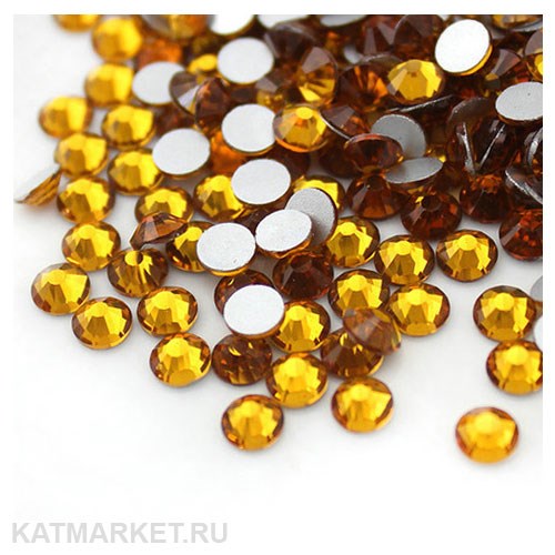 Стразы стекло, Желтое золото ss6(1.9мм) 200шт 61305374