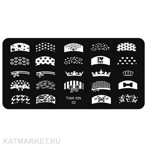 TIAN Пластина для стемпинга 02 60509002