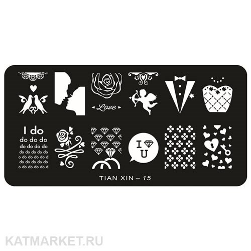 TIAN Пластина для стемпинга 15 60509015