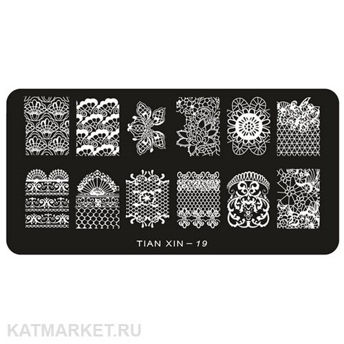 TIAN Пластина для стемпинга 19 60509019
